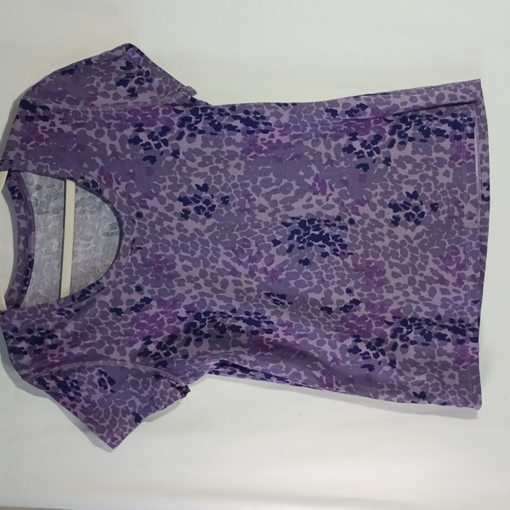 💥NWOT, Massini, Sz L, leopard print, scoop neck, 100% Pima Cotton
